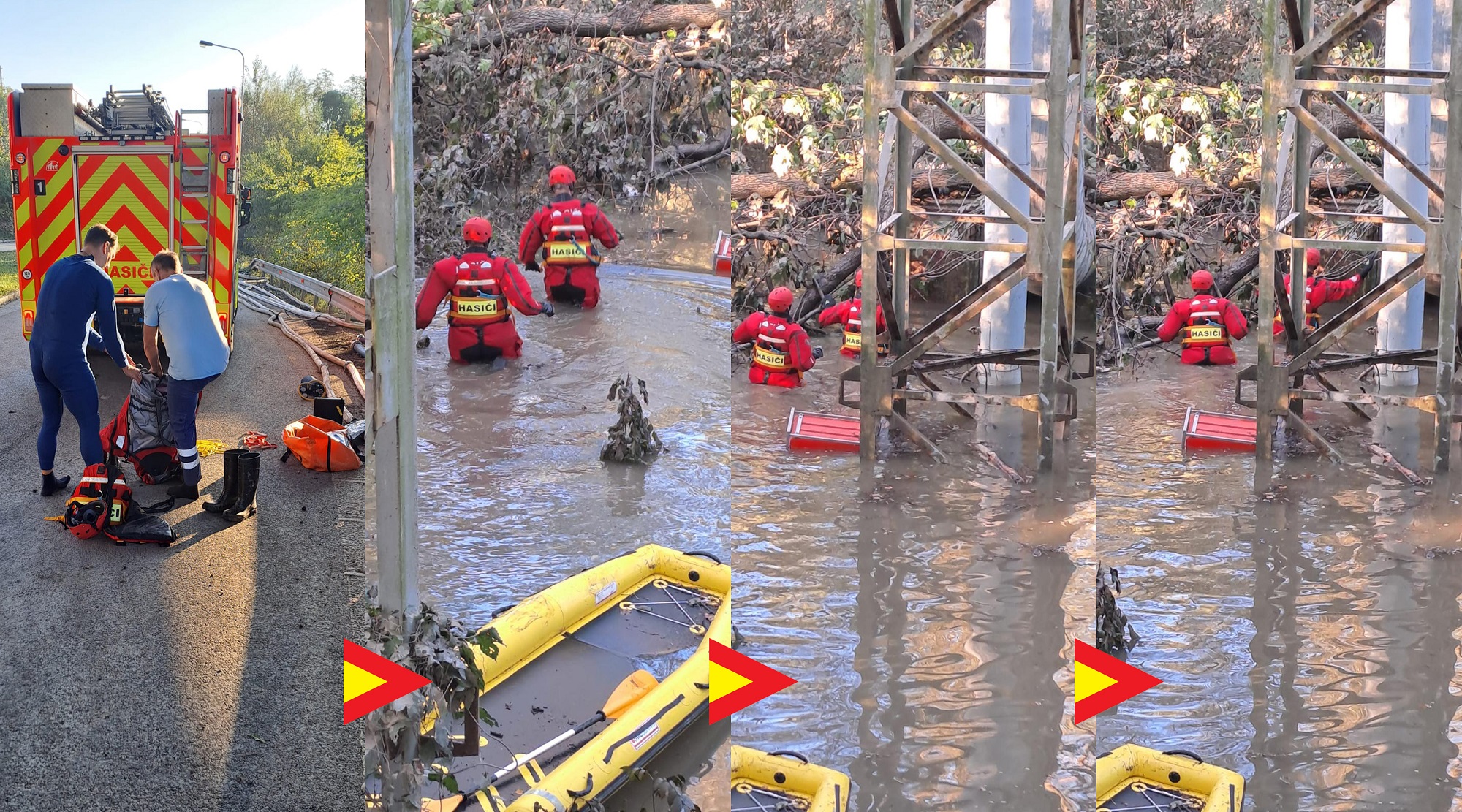 Situace na parovodech bezprostředně po povodni byla neveselá. Foto: Veolia Energie
